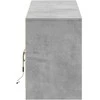 TV staliukas Televizoriaus spintelė su LED, pilka, 180x34x50cm, mediena