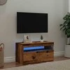 TV staliukas Televizoriaus spintelė su LED, medienos, 75x35x40cm, mediena