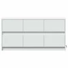 TV staliukas Televizoriaus spintelė su LED, balta, 100x34x50cm, mediena