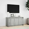 TV staliukas Televizoriaus spintelė su LED, pilka, 100x34x50cm, mediena