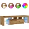 TV staliukas Televizoriaus spintelė su LED, artisano, 140x36,5x40cm, mediena