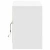 TV staliukas Televizoriaus spintelė su LED, balta, 100x34x50cm, mediena