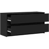TV staliukas Televizoriaus spintelė su LED, juoda, 100x34x50cm, mediena
