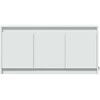 TV staliukas Televizoriaus spintelė su LED, balta, 100x34x50cm, mediena