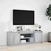 TV staliukas Televizoriaus spintelė su LED, pilka, 139,5x34x50cm, mediena