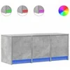 TV staliukas Televizoriaus spintelė su LED, betono, 97x34x40cm, mediena