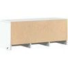 TV staliukas Televizoriaus spintelė su LED, balta, 97x34x40cm, mediena