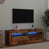 TV staliukas Televizoriaus spintelė su LED, medienos, 120x35x40cm, mediena