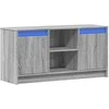 TV staliukas Televizoriaus spintelė su LED, pilka, 100x34x50cm, mediena