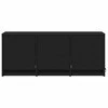 TV staliukas Televizoriaus spintelė su LED, juoda, 97x34x40cm, mediena