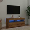 TV staliukas Televizoriaus spintelė su LED, artisano, 90x35x40cm, mediena