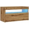 TV staliukas Televizoriaus spintelė su LED, artisano, 75x35x40cm, mediena