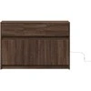 TV staliukas Televizoriaus spintelė su LED, ruda, 91x34x61cm, mediena