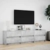 TV staliukas Televizoriaus spintelė su LED, pilka, 180x34x50cm, mediena
