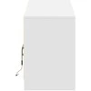 TV staliukas Televizoriaus spintelė su LED, balta, 180x34x50cm, mediena