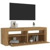 TV staliukas Televizoriaus spintelė su LED, artisano, 120x35x40cm, mediena