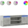 TV staliukas Televizoriaus spintelė su LED, betono, 139,5x34x50cm, mediena