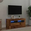 TV staliukas Televizoriaus spintelė su LED, medienos, 90x35x40cm, mediena