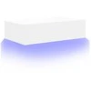 TV staliukas Televizoriaus spintelė su LED lemputėmis, balta, 60x35x15,5cm