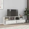 TV staliukas Televizoriaus spintelės, 2vnt., baltos, 67x39x44cm, plienas