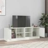 TV staliukas Televizoriaus spintelės, 2vnt., baltos, 67x39x44cm, plienas