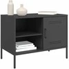 TV staliukas Televizoriaus spintelės, 2vnt., juodos, 68x39x50,5cm, plienas