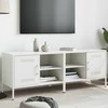 TV staliukas Televizoriaus spintelės, 2vnt., baltos, 68x39x50,5cm, plienas