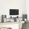 TV staliukas Televizoriaus spintelės, 2vnt., pilkos ąžuolo, 100x30x50cm, MDP