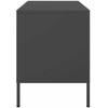 TV staliukas Televizoriaus spintelės, 2vnt., juodos, 68x39x50,5cm, plienas