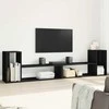 TV staliukas Televizoriaus spintelės, 2vnt., juodos, 100x30x50cm, MDP