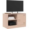 TV staliukas Televizoriaus spintelės, 2vnt., rožinės, 67x39x44cm, plienas