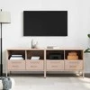 TV staliukas Televizoriaus spintelės, 2vnt., rožinės, 68x39x50,5cm, plienas