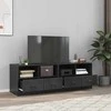 TV staliukas Televizoriaus spintelės, 2vnt., juodos, 67x39x44cm, plienas