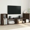 TV staliukas Televizoriaus spintelės, 2vnt., rudos ąžuolo, 75x30x50cm, MDP