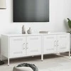 TV staliukas Televizoriaus spintelės, 2vnt., baltos, 68x39x50,5cm, plienas