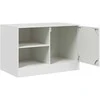 TV staliukas Televizoriaus spintelės, 2vnt., baltos, 67x39x44cm, plienas