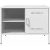 TV staliukas Televizoriaus spintelės, 2vnt., baltos, 68x39x50,5cm, plienas