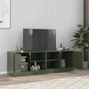 TV staliukas Televizoriaus spintelės, 2vnt., alyvuogių, 67x39x44cm, plienas