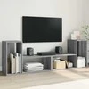 TV staliukas Televizoriaus spintelės, 2vnt., pilkos ąžuolo, 75x30x50 cm, MDP