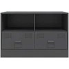 TV staliukas Televizoriaus spintelės, 2vnt., antracito, 67x39x44cm, plienas