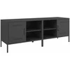 TV staliukas Televizoriaus spintelės, 2vnt., juodos, 68x39x50,5cm, plienas
