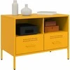 TV staliukas TV spintelės, 2vnt., garstyčių, 68x39x50,5cm, plienas