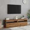 TV staliukas Televizoriaus spintelės su LED, 2vnt., artisano, mediena