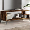 TV staliukas TV spintelė, dūminė, 102x40x41cm, apdirbta mediena ir plienas