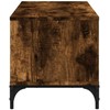 TV staliukas TV spintelė, dūminė, 102x40x41cm, apdirbta mediena ir plienas