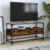TV staliukas TV spintelė, dūminio ąžuolo, 98x35x51cm, mediena