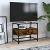 TV staliukas TV spintelė, dūminio ąžuolo, 60x35x51cm, mediena