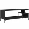 TV staliukas TV spintelė, juoda, 102x40x41cm, apdirbta mediena ir plienas