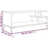 TV staliukas TV spintelė, pilka, 102x40x41cm, apdirbta mediena ir plienas