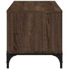 TV staliukas TV spintelė, ruda, 102x40x41cm, apdirbta mediena ir plienas